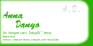 anna danyo business card